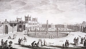 ジュゼッペブシャールの「トスカーナの景色」からのヴィラディセストの眺め、1744-57年 作： Giuseppe Zocchi